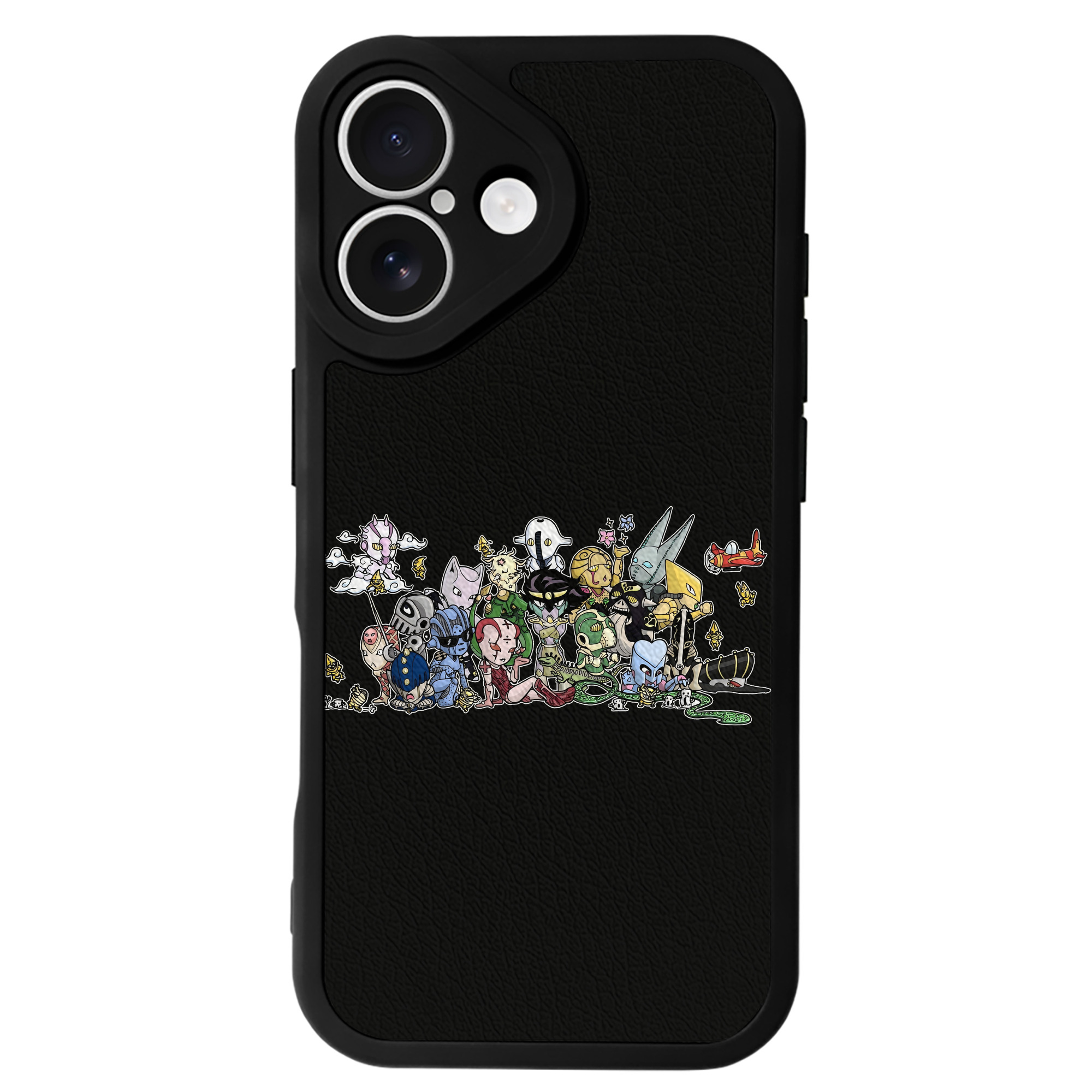 （画像用） ジョジョの奇妙な冒険 JoJo's Bizarre Adventure 【iPhone 16シリーズ対応】シリコンスマホケース（レザー調） 材質：シリコン